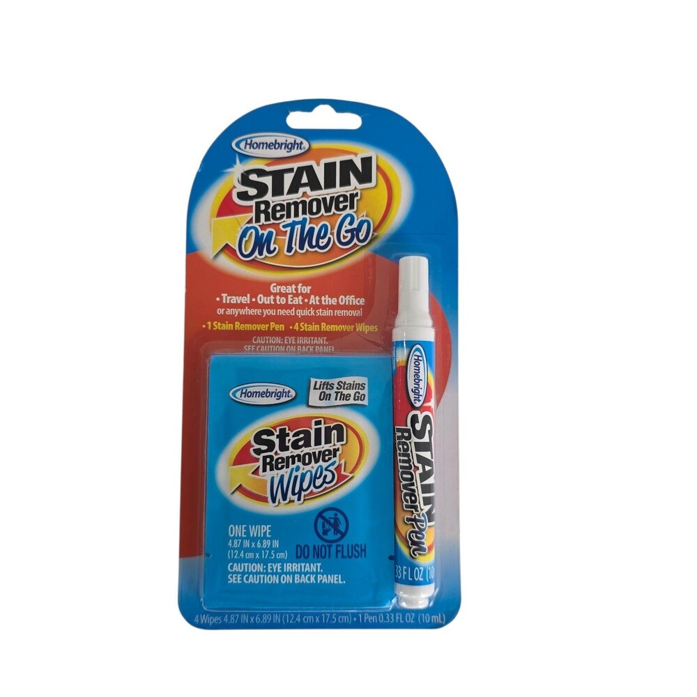 Homebright Stain Remover On The Go  Stain Remover Wipes and Pen!